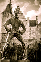 Lange Wapper Statue & Het Steen Fortress, Antwerpen Belgium
